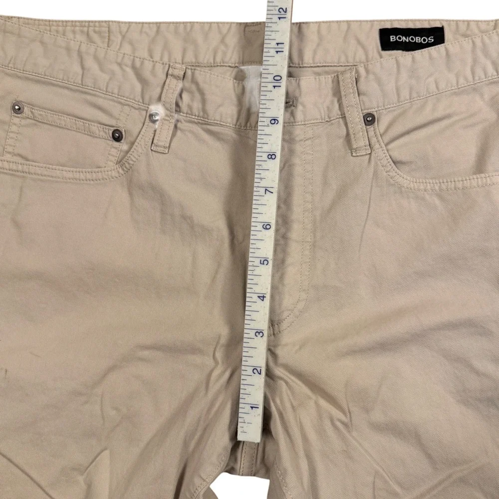 Bonobos Mens Stretch Cotton Chinos Khaki Tan Straight Leg‎ Pants 35x30 23713